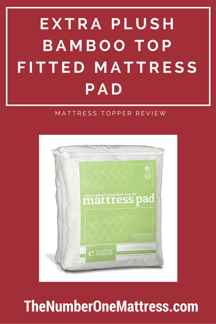 Extra Plush Bamboo Top Fitted Mattress Pad