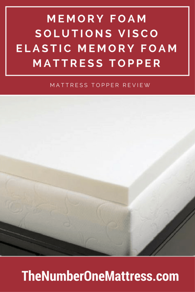 Memory Foam Solutions Visco Elastic Memory Foam Mattress Topper Review