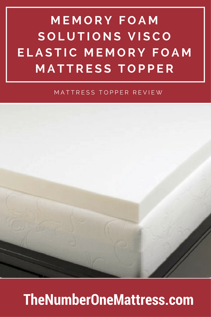 Memory Foam Solutions Memory Foam Mattress Pad Bed Topper